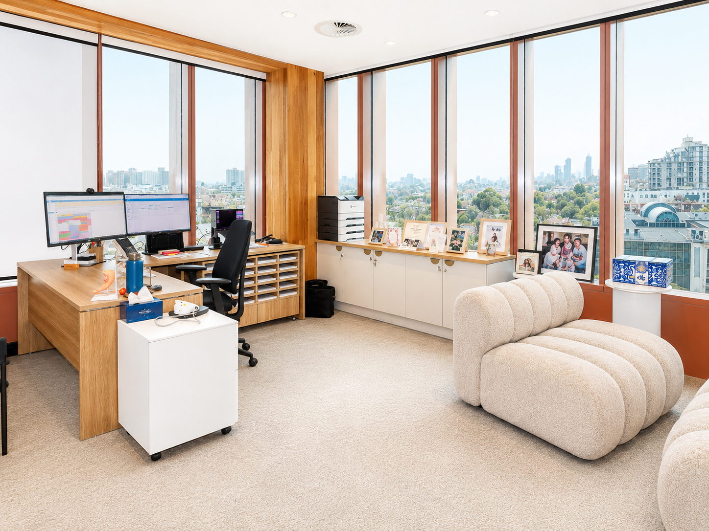 A consulting room at Origia in Collingwood